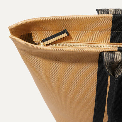 The Essential Tote - Camel and Black